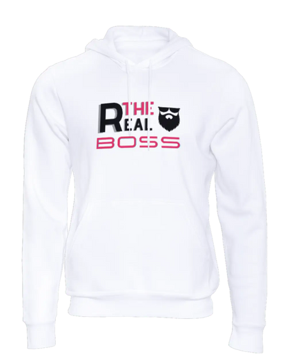 The Bearded Boss/The Real Boss Couple Hoodie|Couple Hoodies