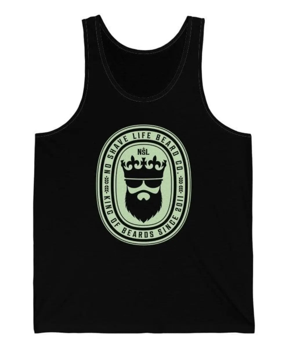 King of Beards Black Men's Tank Top|Mens Tank Top