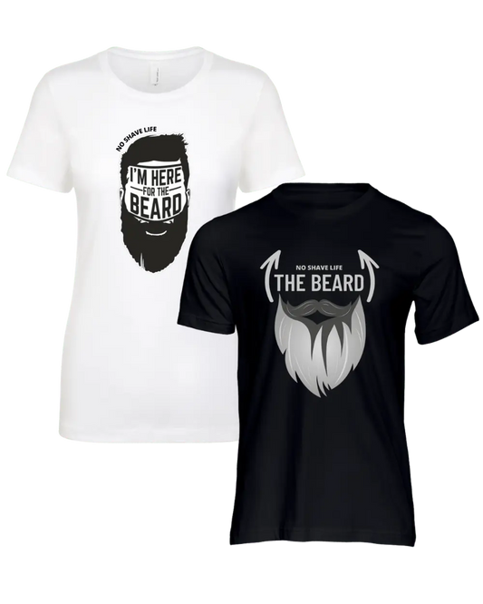 I'm Here for the Beard/The Beard Couple T-Shirt|Couple T-shirt