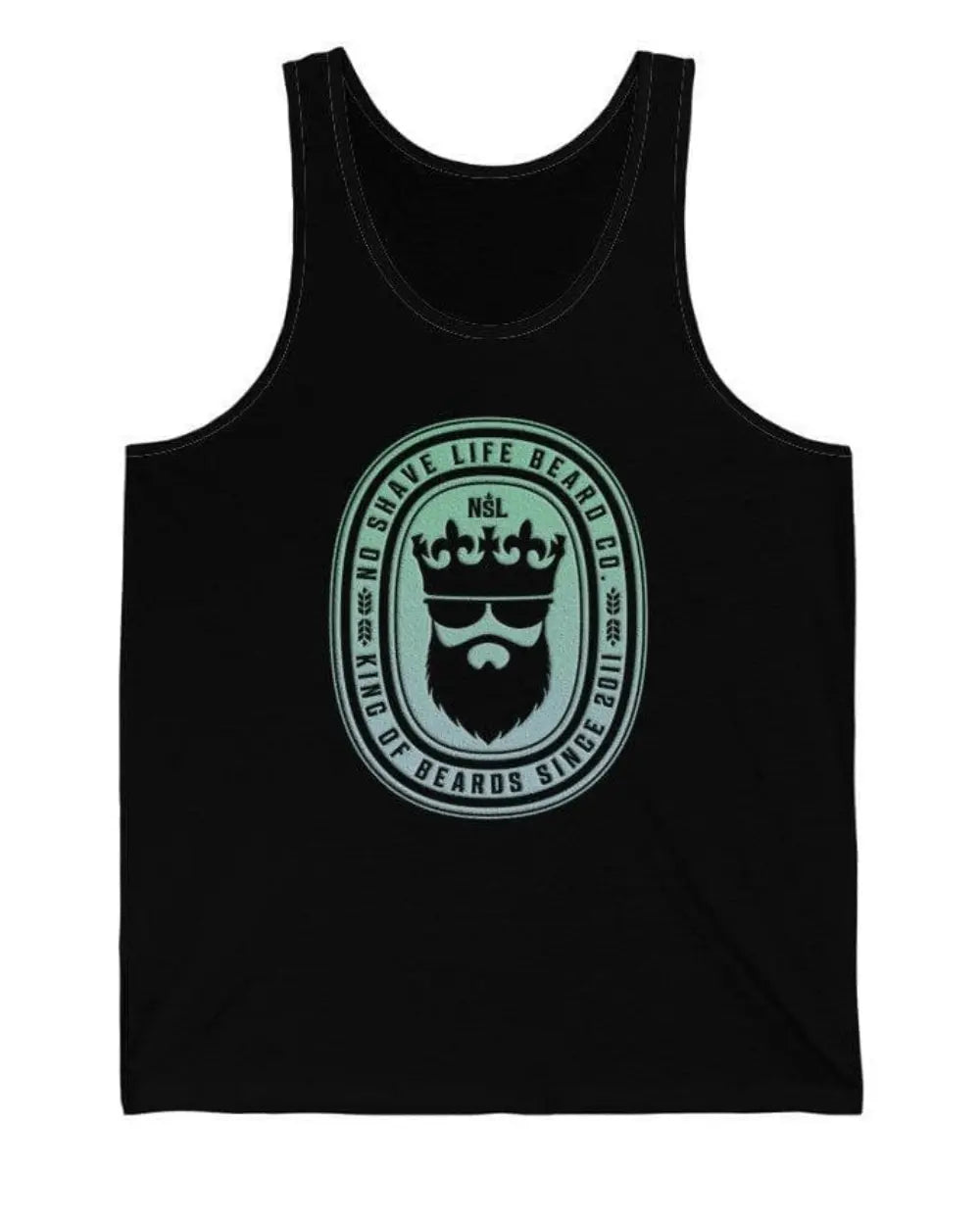 King of Beards Black Men's Tank Top|Mens Tank Top