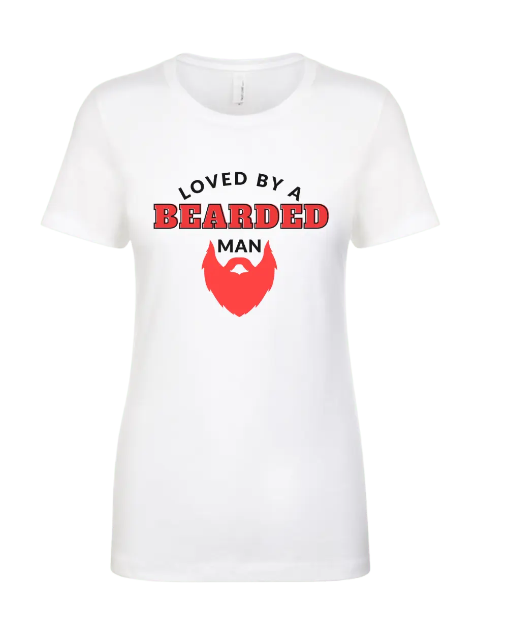 Loved By A Bearded Man/This Beard is Taken Couple T-Shirt|Couple T-shirt