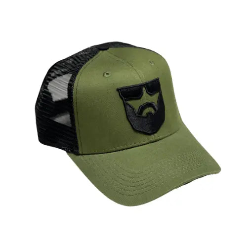 Tactical Bearded Man Trucker Hat - Army Green|Hat