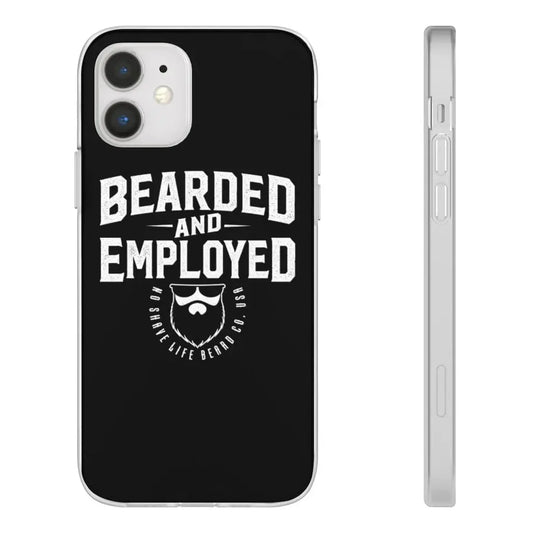 Bearded and Employed Black Durable Phone Case|Phone Case