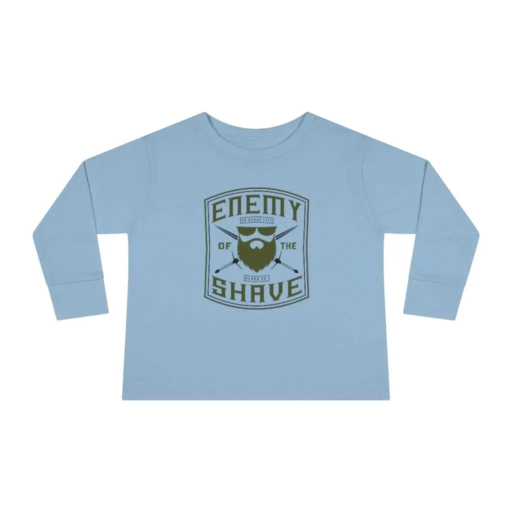 Enemy of the Shave Toddler Long Sleeve Shirt|Toddler Long Sleeve