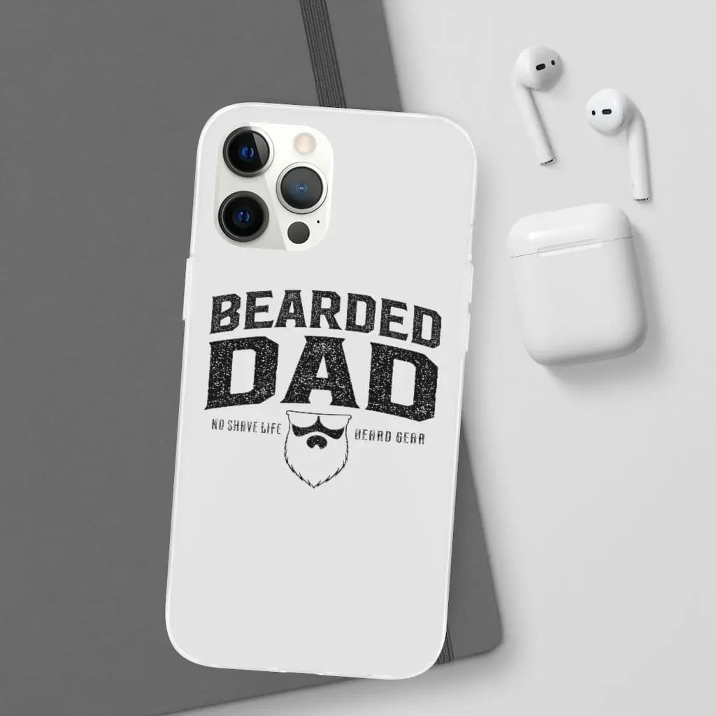 Bearded Dad White Durable Phone Case|Phone Case