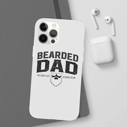 Bearded Dad White Durable Phone Case|Phone Case