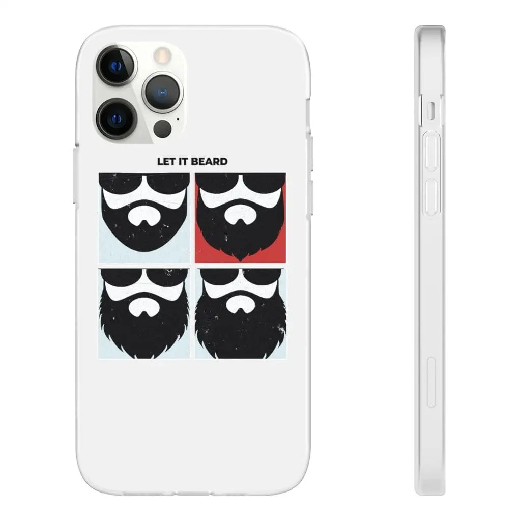 Let it Beard White Durable Phone Case|Phone Case