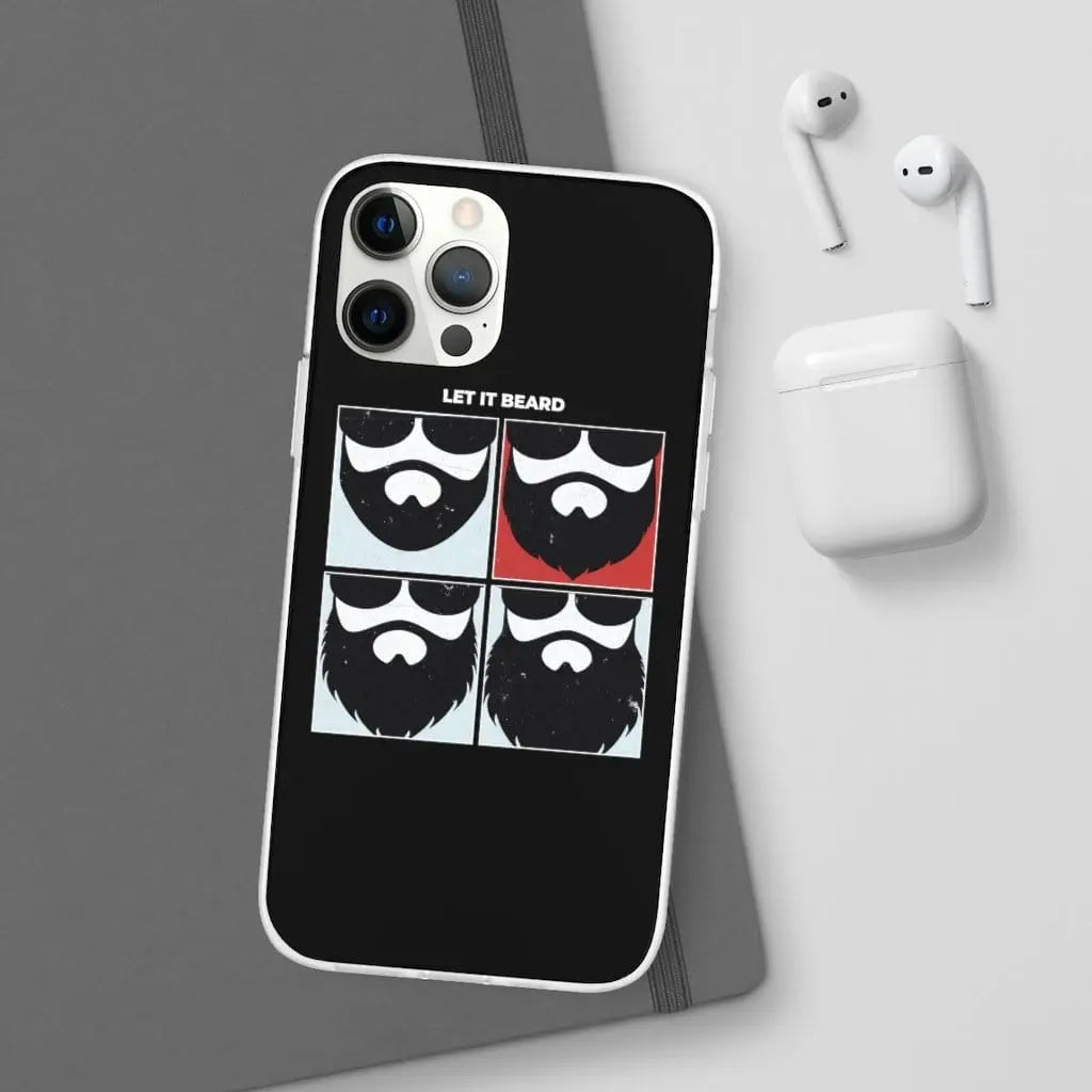 Let it Beard Black Durable Phone Case|Phone Case