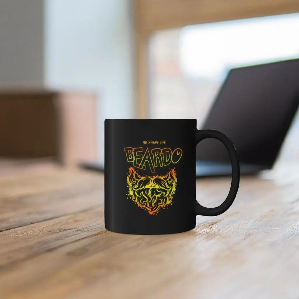 Beardo Black Ceramic Coffee Mug|Mug