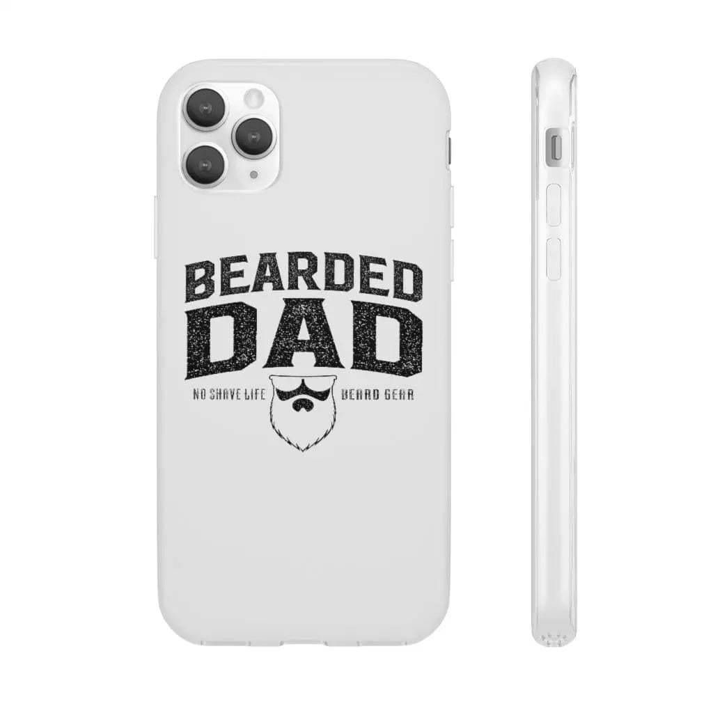 Bearded Dad White Durable Phone Case|Phone Case