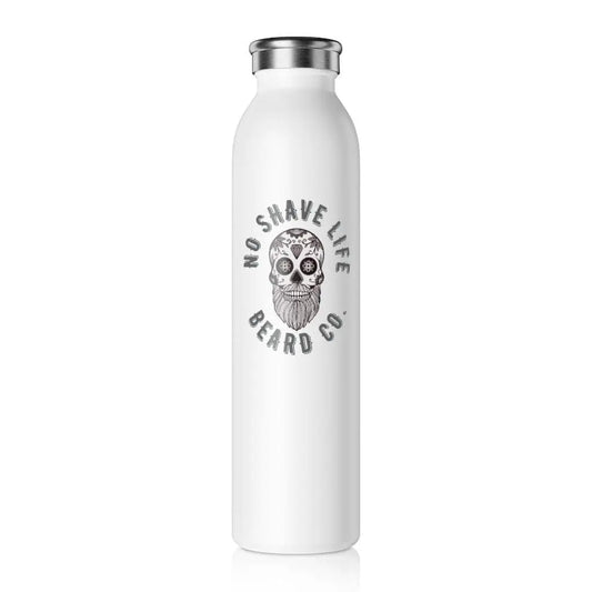 Bearded Sugar Skull Slim Water Bottle|Tumblers