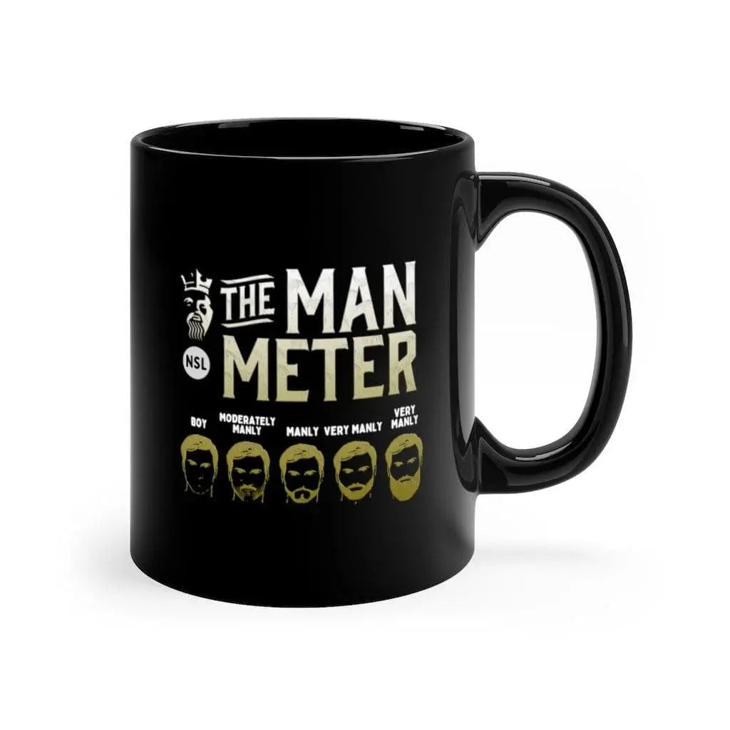The Man Meter Black Ceramic Coffee Mug|Mug