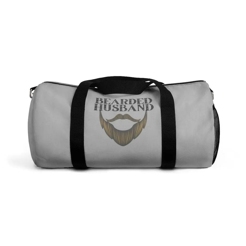 Bearded Husband Grey Duffel Bag|Bags