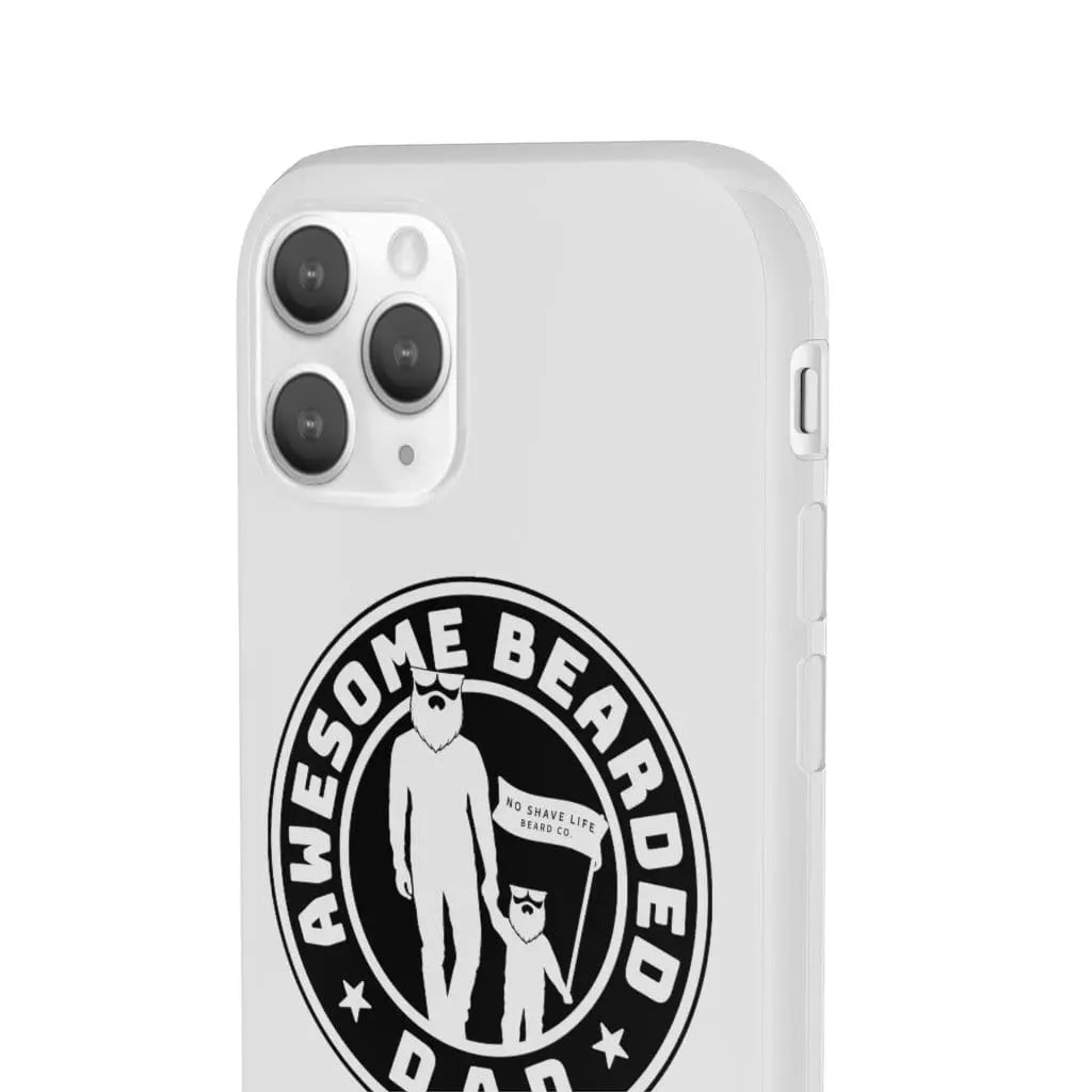 AWESOME BEARDED DAD White Durable Phone Case|Phone Case