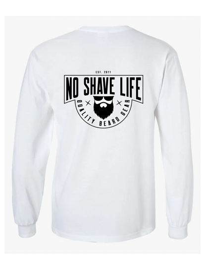 NSL Badge White Long Sleeve Shirt|Long Sleeve Shirt