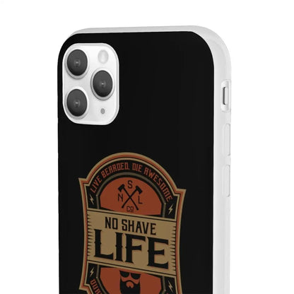 Live Bearded, Die Awesome Black Durable Phone Case|Phone Case