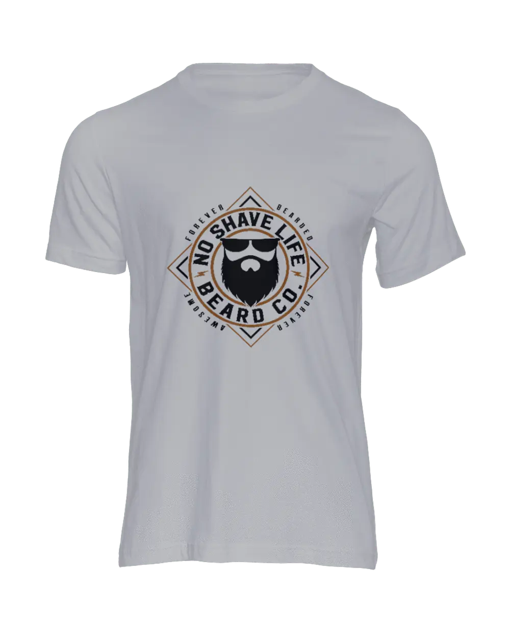 Forever Bearded NSL Grey T-Shirt|T-Shirt