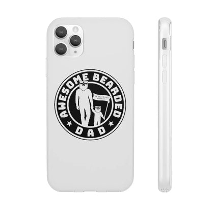 AWESOME BEARDED DAD White Durable Phone Case|Phone Case