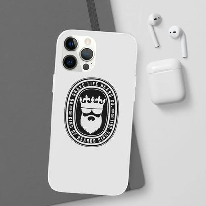 KING OF BEARDS White Durable Phone Case|Phone Case