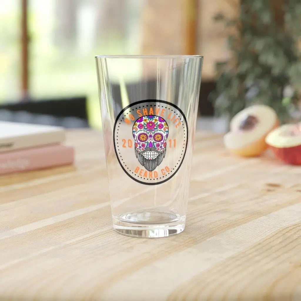 Sugar Skull Pint Glass|Pint Glass