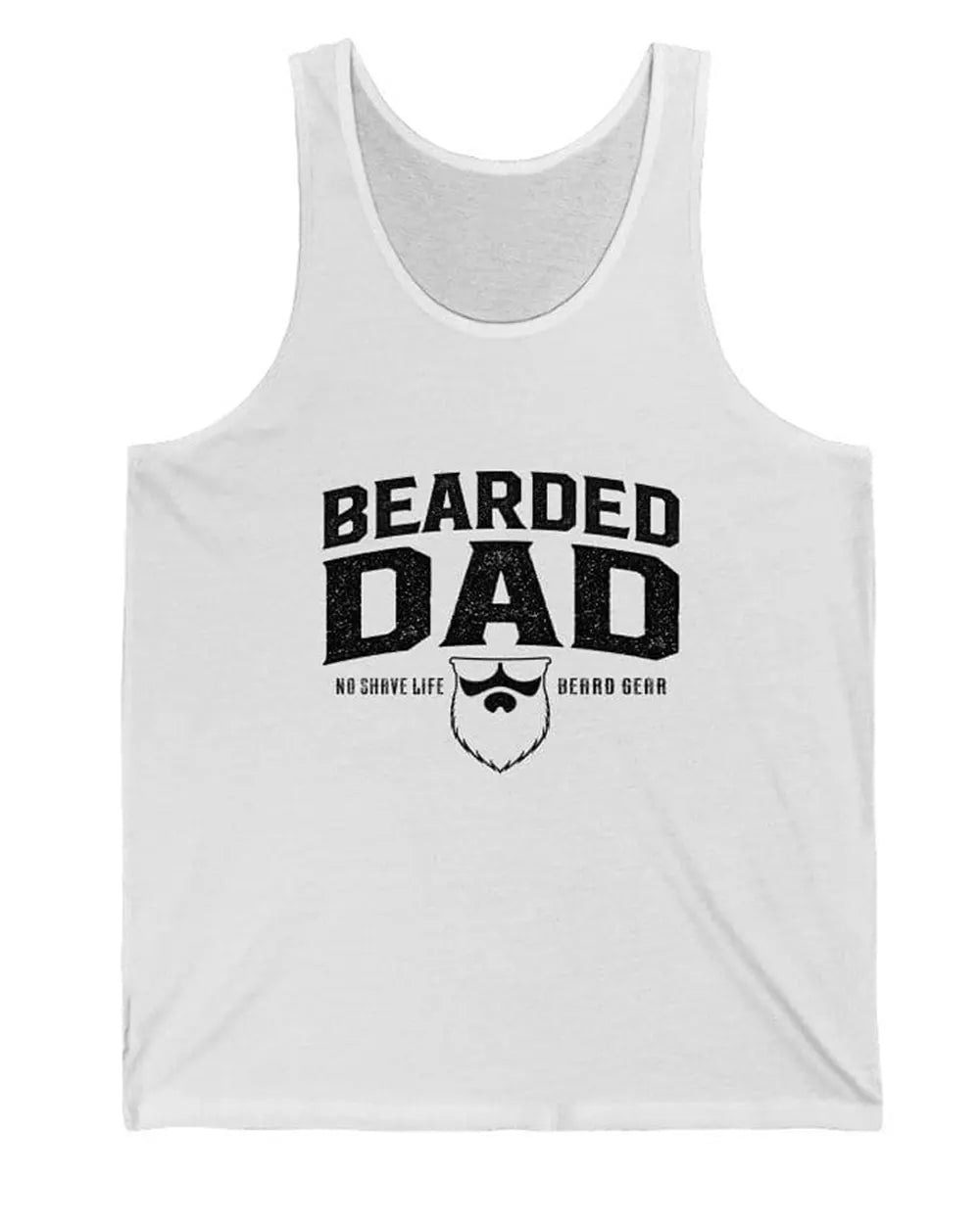 BEARDED DAD White Men's Tank Top|Mens Tank Top