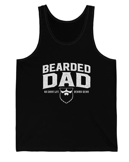 BEARDED DAD Black Men's Tank Top|Mens Tank Top