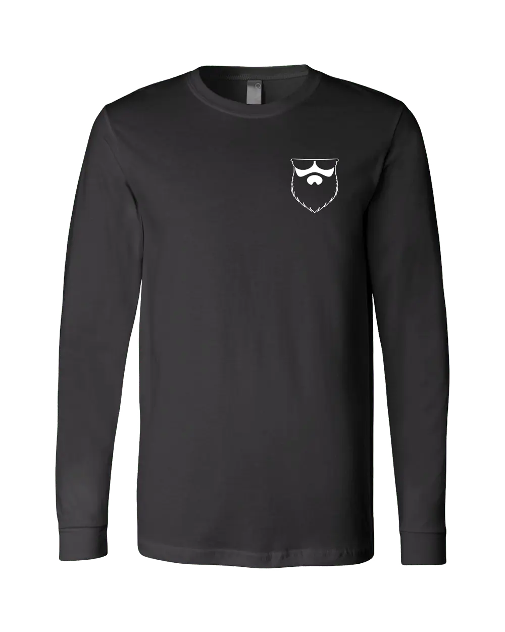 Always Bearded Black Long Sleeve Shirt|Long Sleeve Shirt