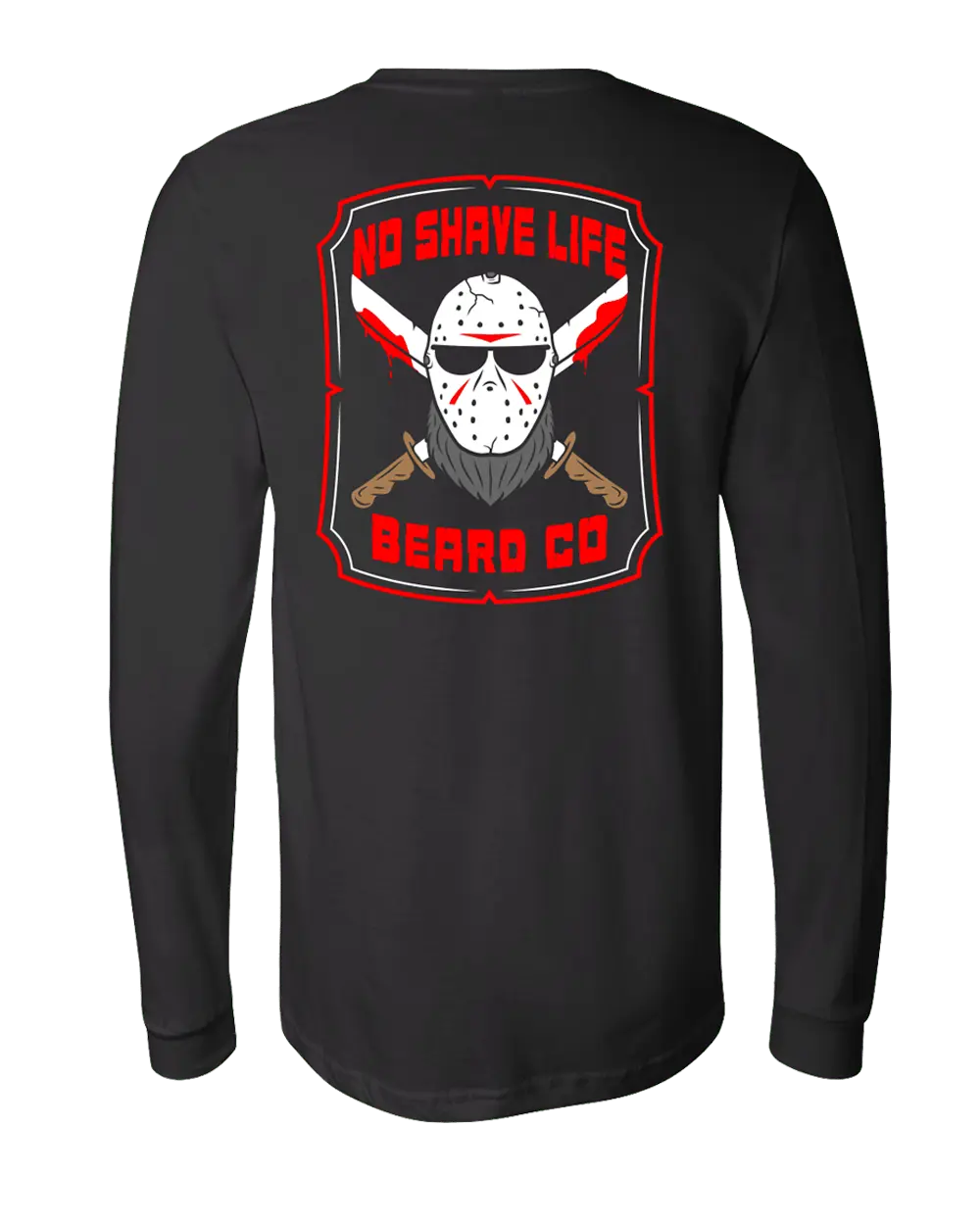 Bearded Slasher NSL Black Long Sleeve Shirt|Long Sleeve Shirt