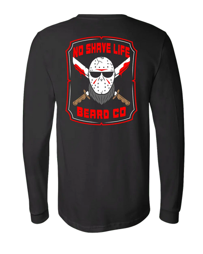 Bearded Slasher NSL Black Long Sleeve Shirt|Long Sleeve Shirt