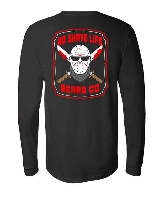 Bearded Slasher NSL Black Long Sleeve Shirt|Long Sleeve Shirt