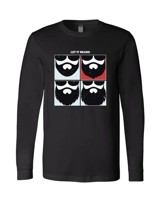 Let it Beard Black Long Sleeve Shirt|Long Sleeve Shirt