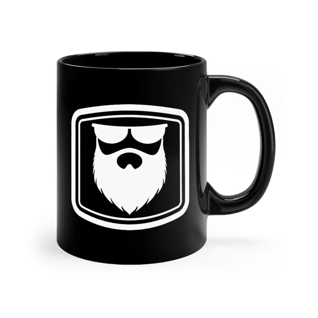 THE OG BEARD 2.0 Black Ceramic Coffee Mug