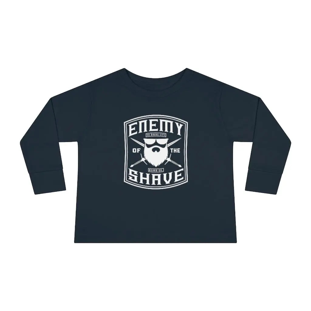 Enemy of the Shave Toddler Long Sleeve Shirt|Toddler Long Sleeve