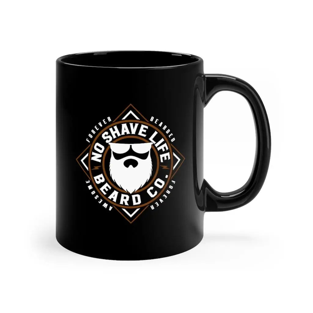 Forever Bearded NSL Black Ceramic Coffee Mug