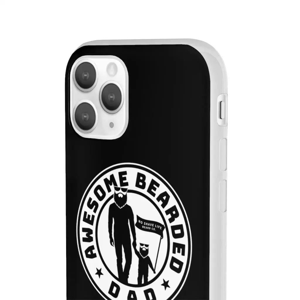 AWESOME BEARDED DAD Black Durable Phone Case|Phone Case