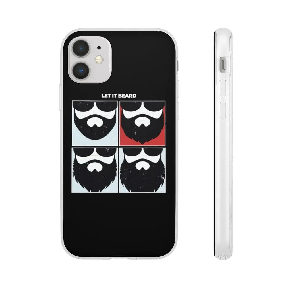 Let it Beard Black Durable Phone Case|Phone Case