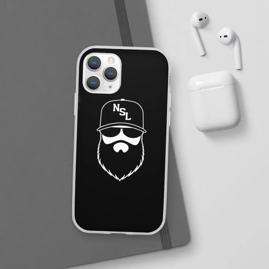 No Shave Life Beard League Black Durable Phone Case|Phone Case