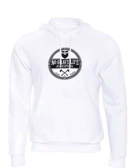 Circle Axe White Hoodie|Hoodie