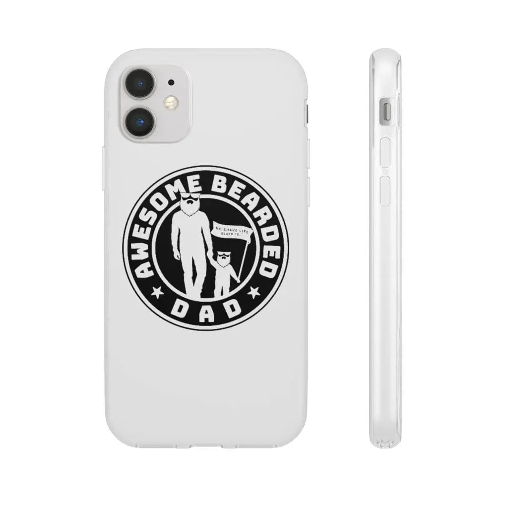 AWESOME BEARDED DAD White Durable Phone Case|Phone Case