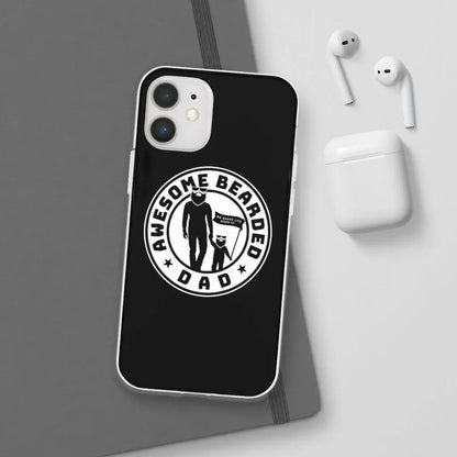 AWESOME BEARDED DAD Black Durable Phone Case|Phone Case