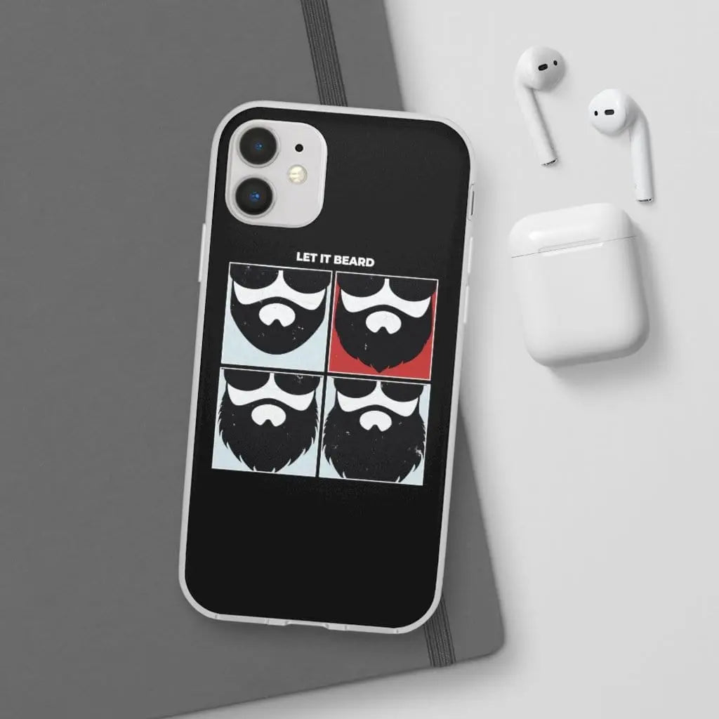 Let it Beard Black Durable Phone Case|Phone Case