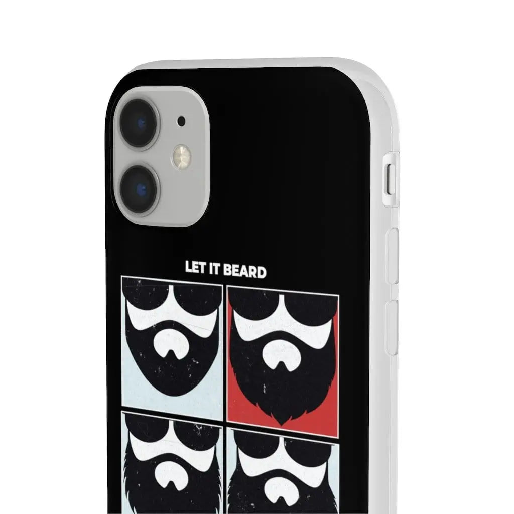 Let it Beard Black Durable Phone Case|Phone Case