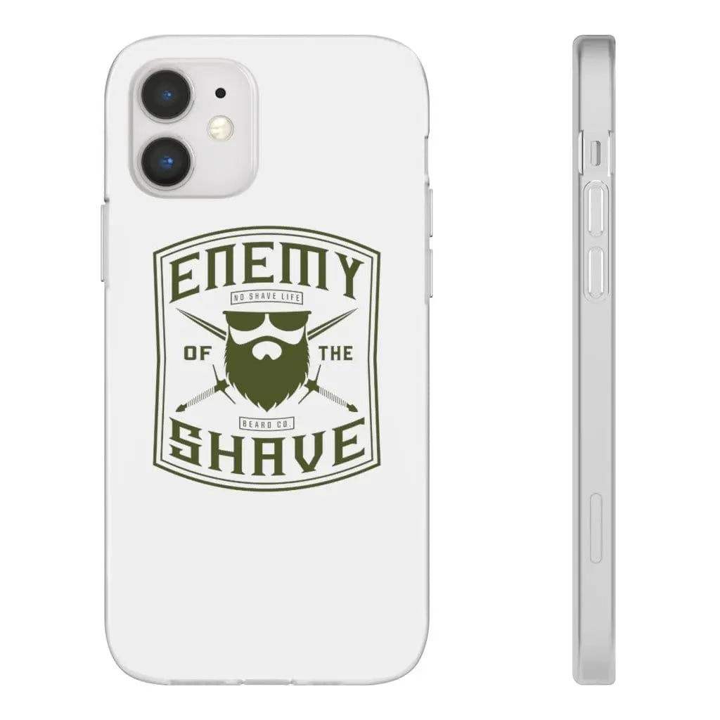 ENEMY OF THE SHAVE White Durable Phone Case