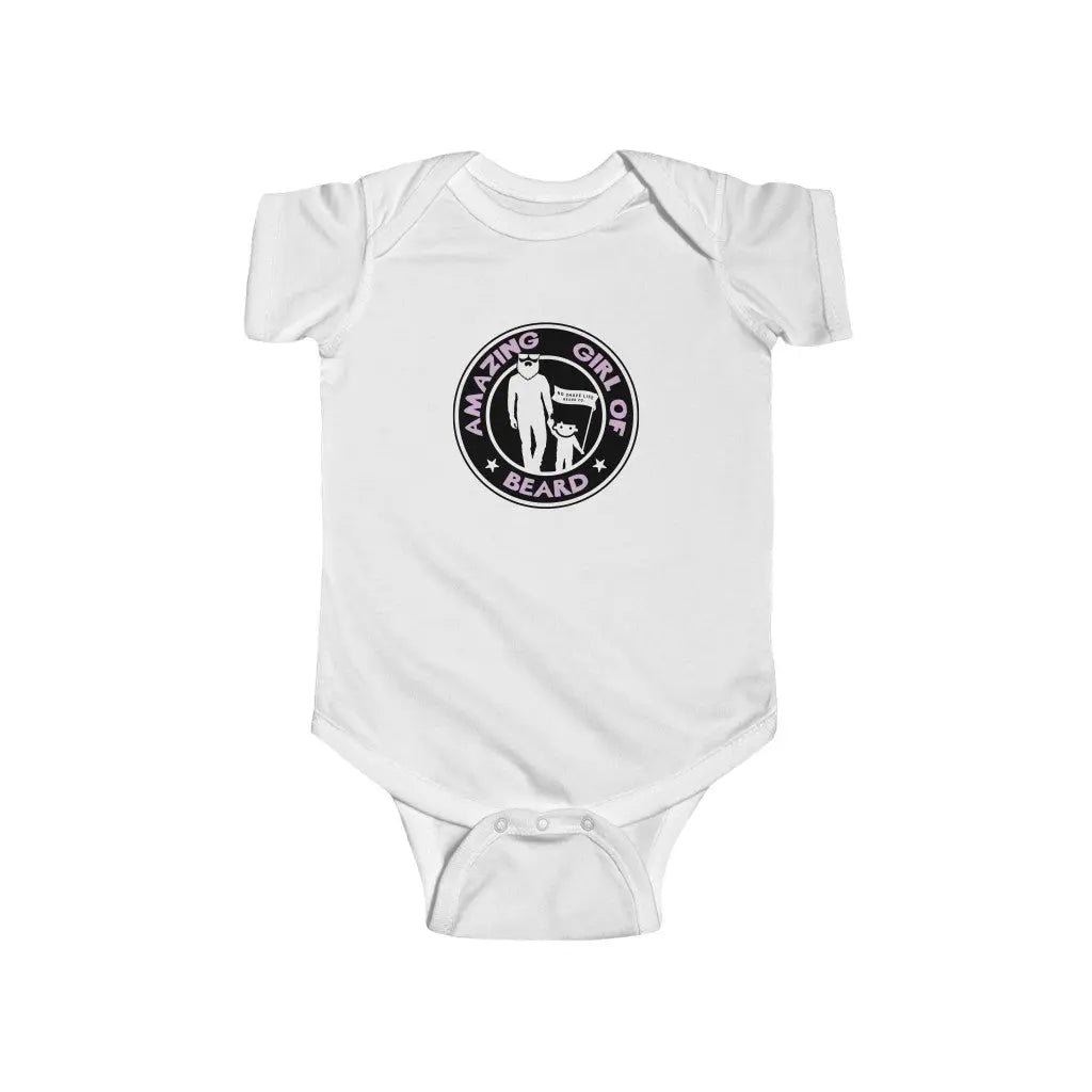 Amazing Girl of Beard Baby Infant Bodysuit Onesie|Baby Onesie