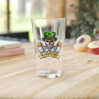 Saint Patrick Bearded Skull Pint Glass|Pint Glass