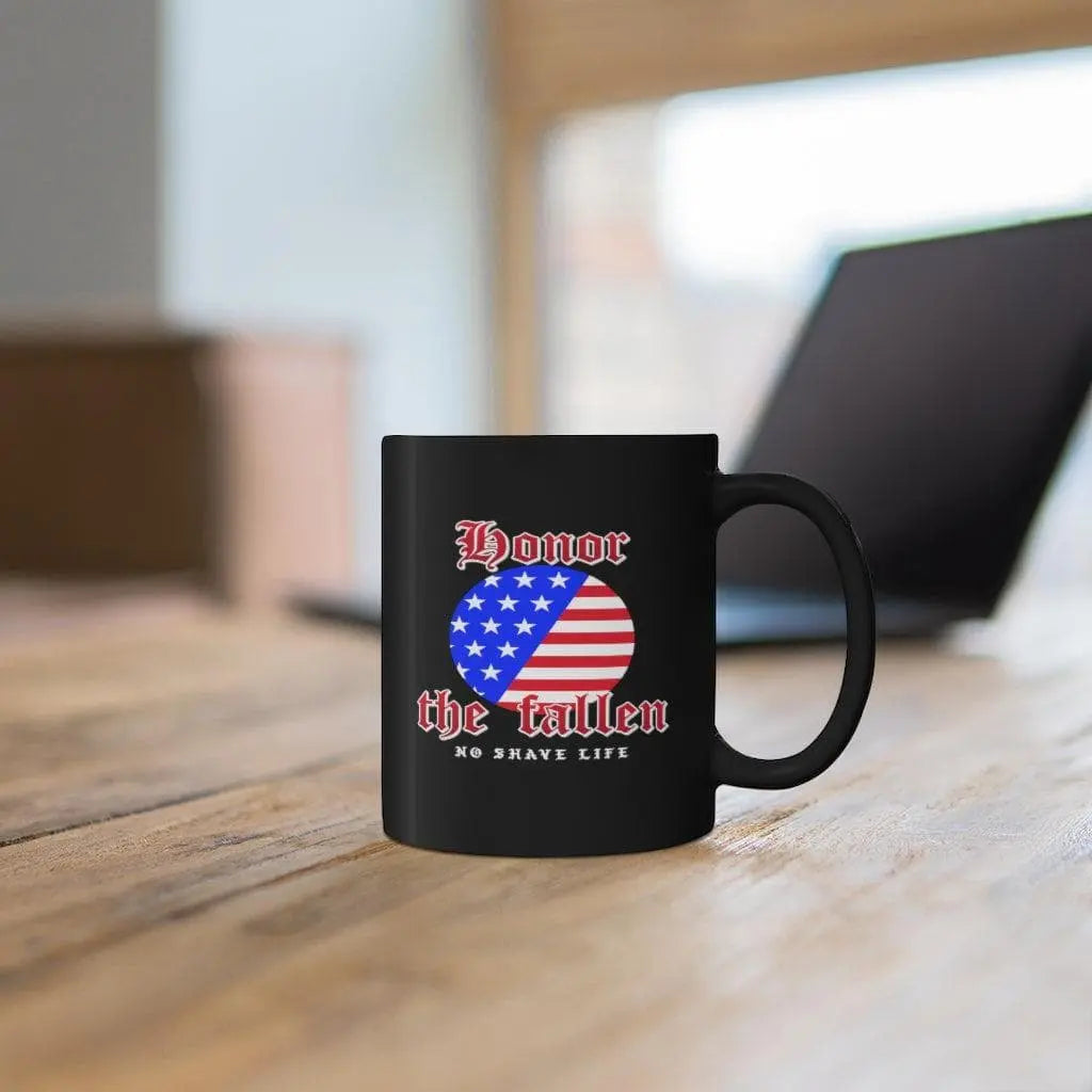 Honor the Fallen Black Ceramic Coffee Mug|Mug