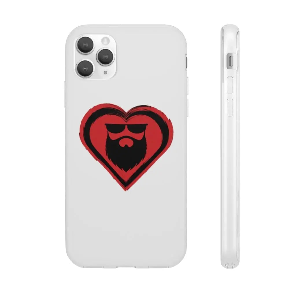 Beard Love White Durable Phone Case|Phone Case