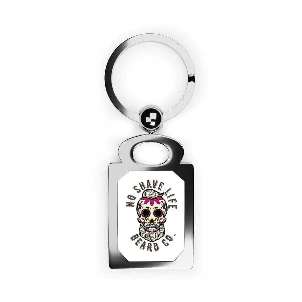 Bearded Sugar Skull Keyring|Keyring