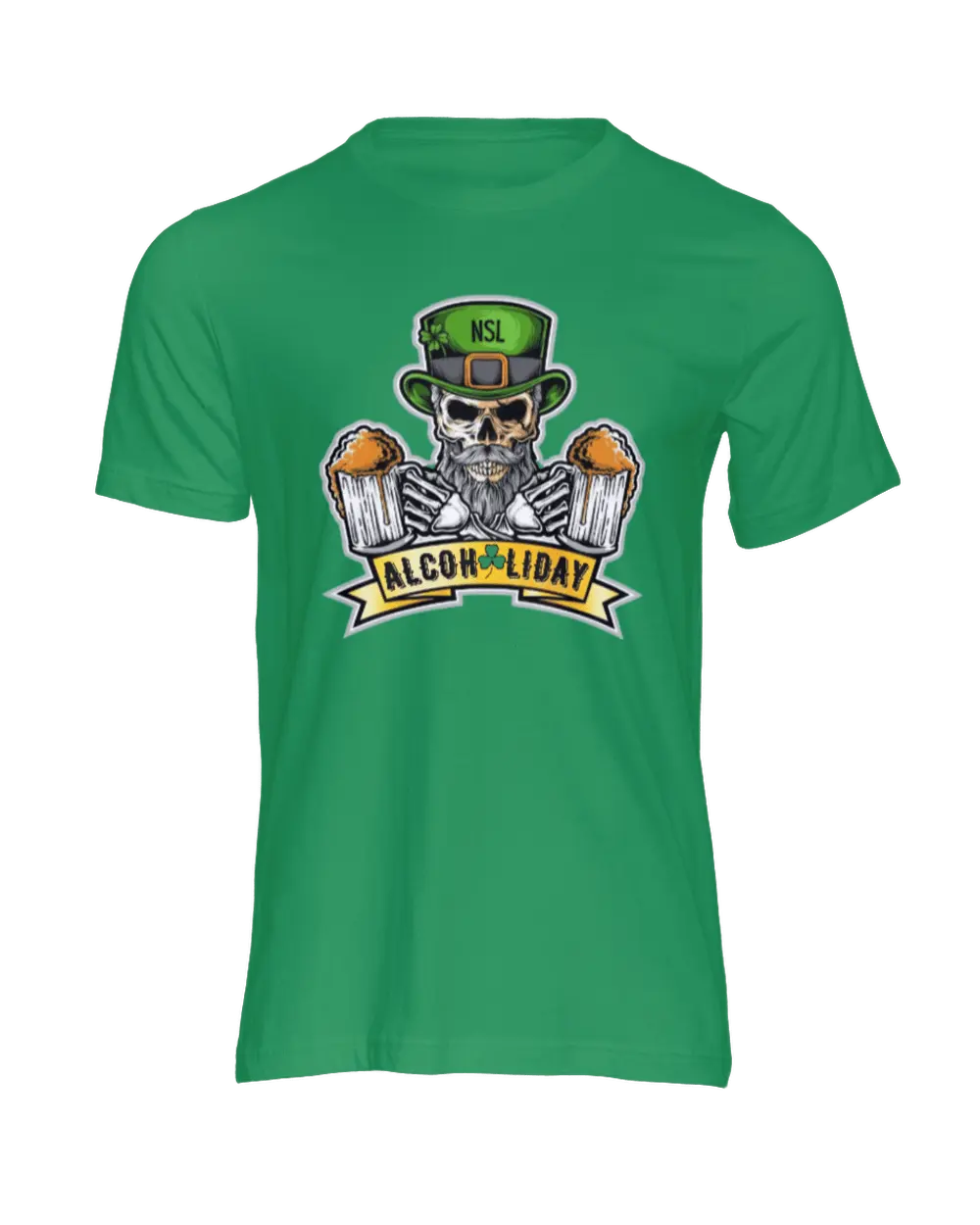 Saint Patrick Bearded Skull Men's T-Shirt|T-Shirt