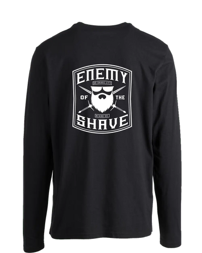 Enemy of the Shave Black Long Sleeve Shirt|Long Sleeve Shirt